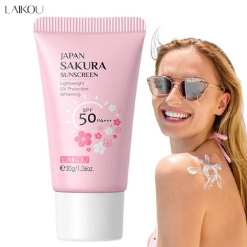 Laikou Sakura SPF50 Sunscreen Face Cream 30g Moisturizer