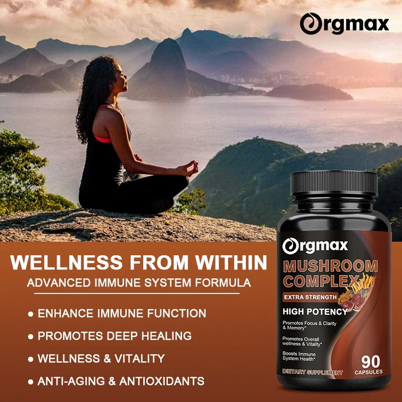 Mushroom Complex Capsules – Brain, Beauty & Sleep Aid