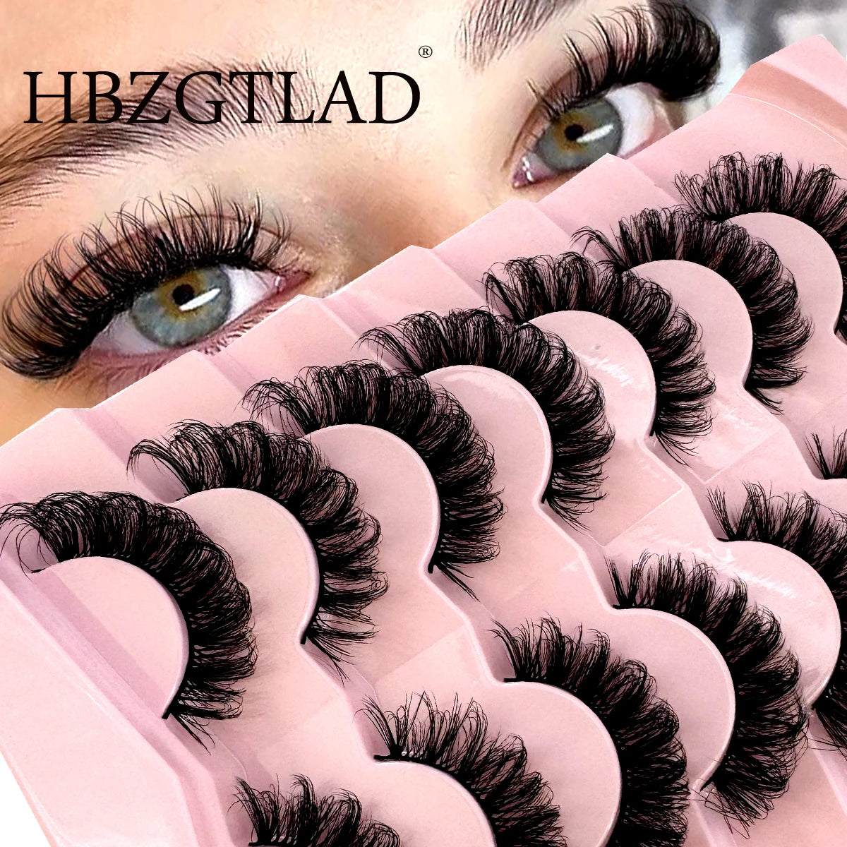 7 Pairs Fluffy 3D Mink Lashes – Natural & Voluminous