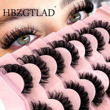 7 Pairs Fluffy 3D Mink Lashes – Natural & Voluminous